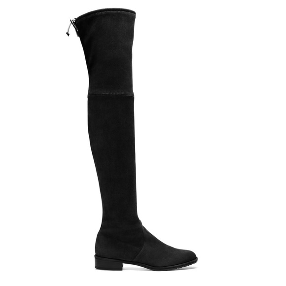 Stuart Weitzman Lowland Boots - Black Suede - Picture 2 of 6